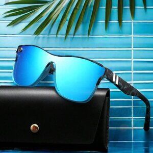 Aqua Blue Mirror Sunglasses NEW Summer Fashion Trend - Unisex